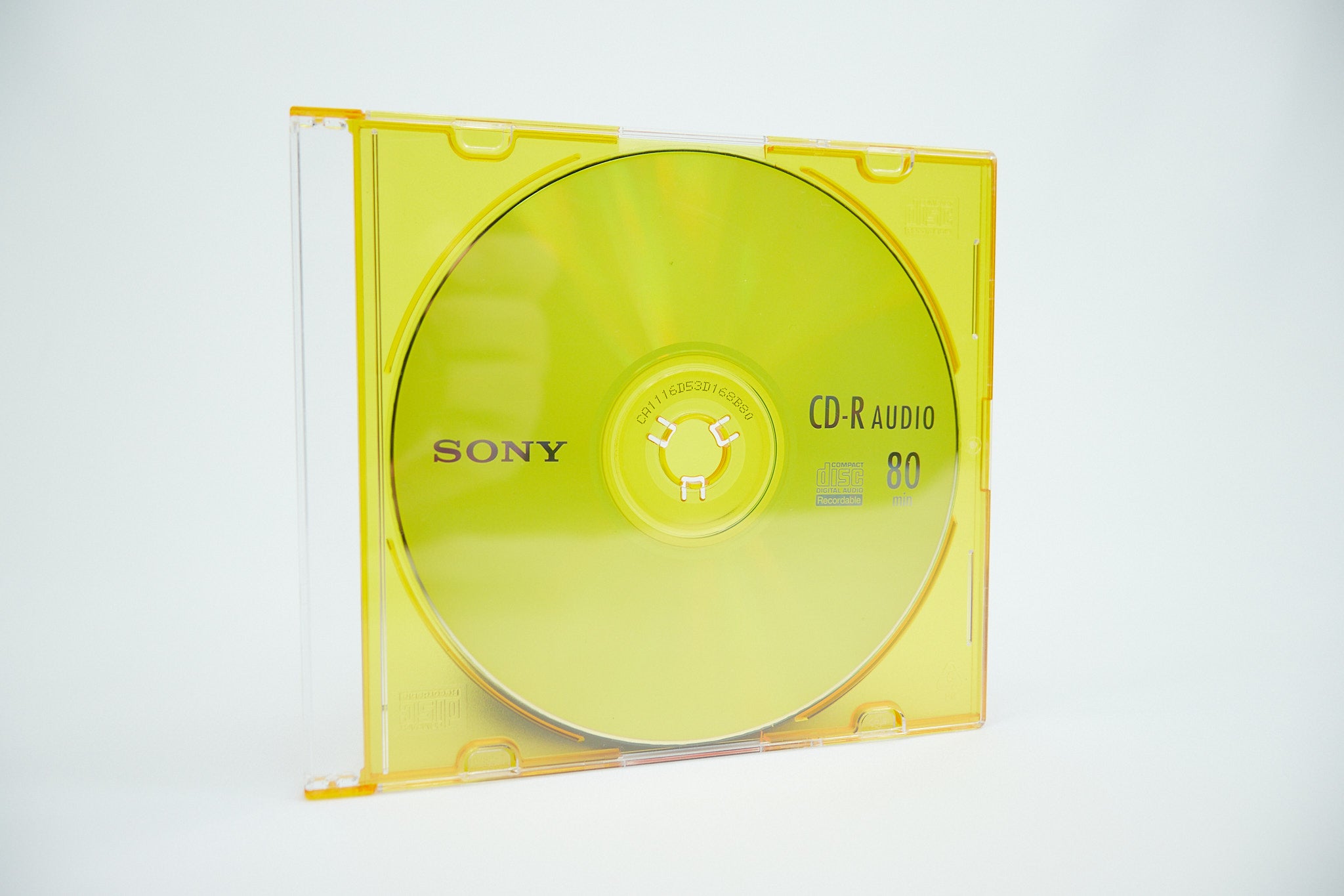 Sony CD-R Audio Music Single Disc Recordable In Yellow Slim Jewel Case