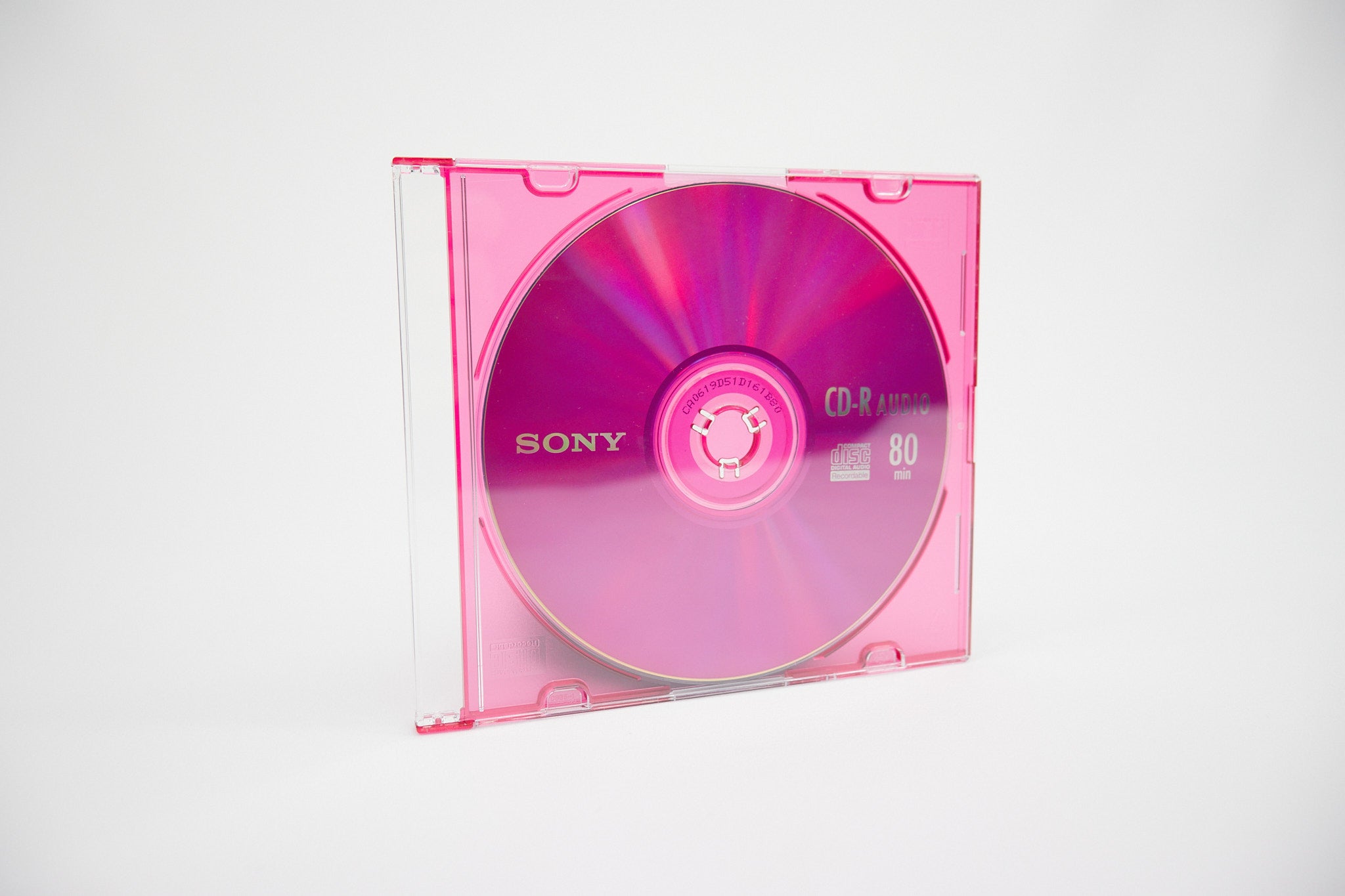 Sony CD-R Audio Music Single Disc Recordable In Pink Slim Jewel Case