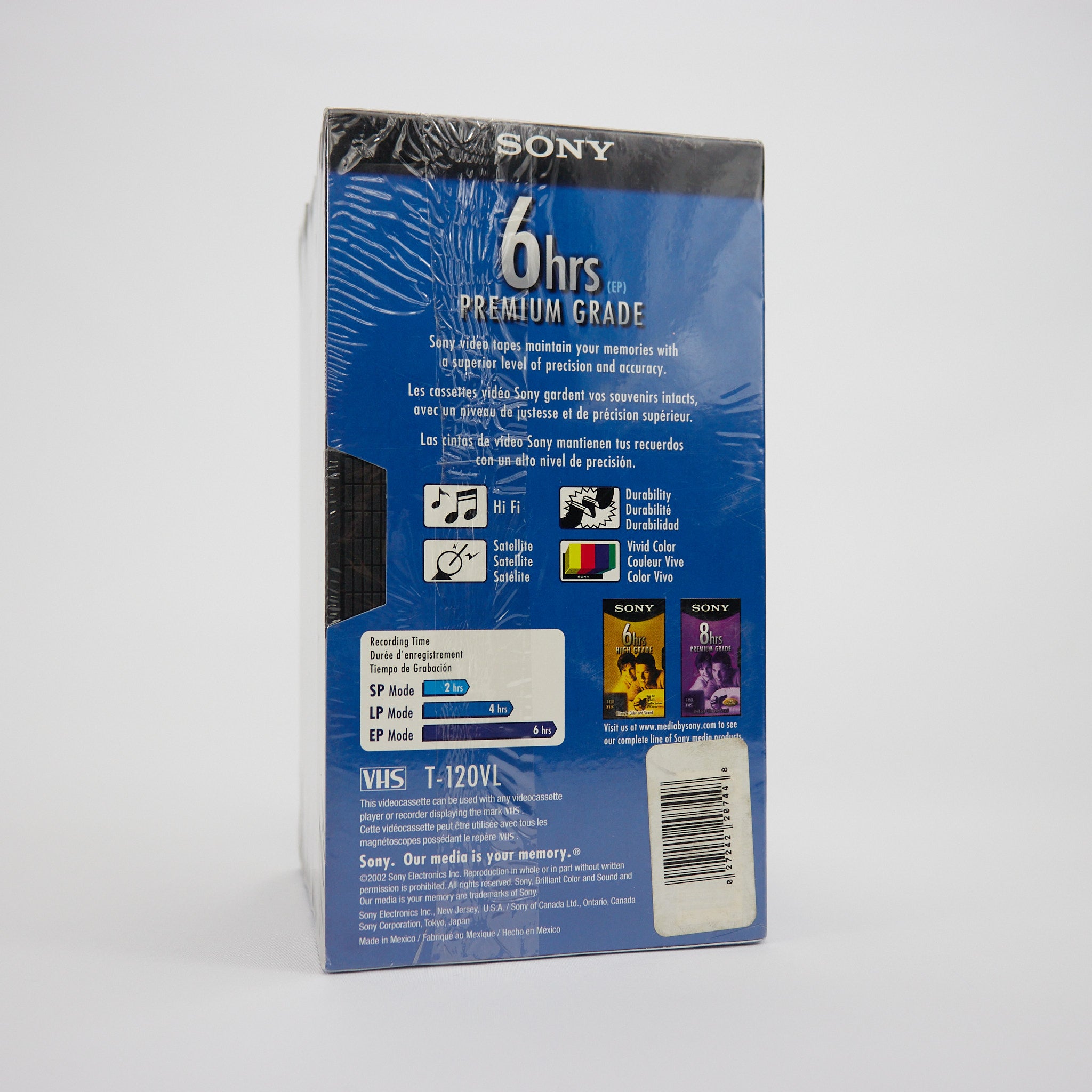 Sony Sealed 5 Pack Recordable VHS Tapes