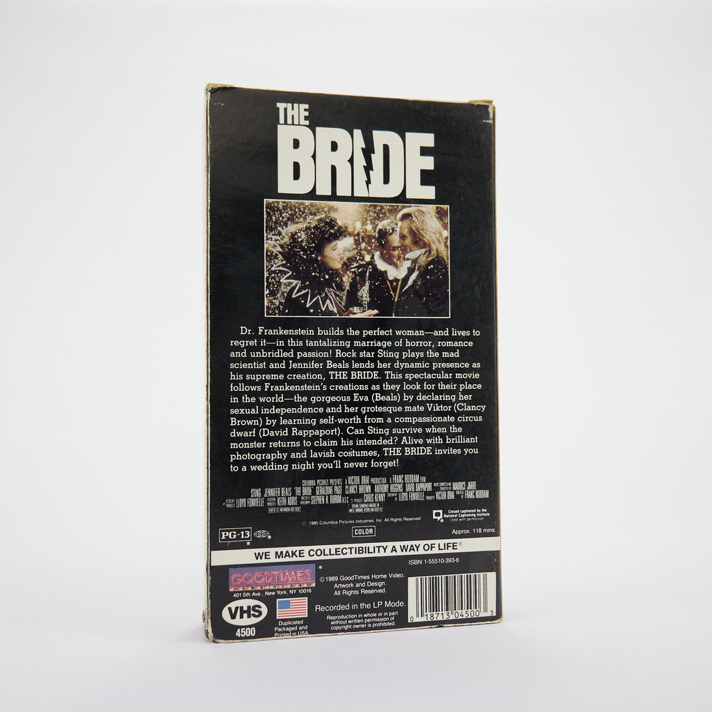The Bride VHS Tape