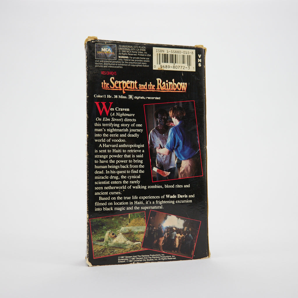The Serpent and The Rainbow VHS Tape