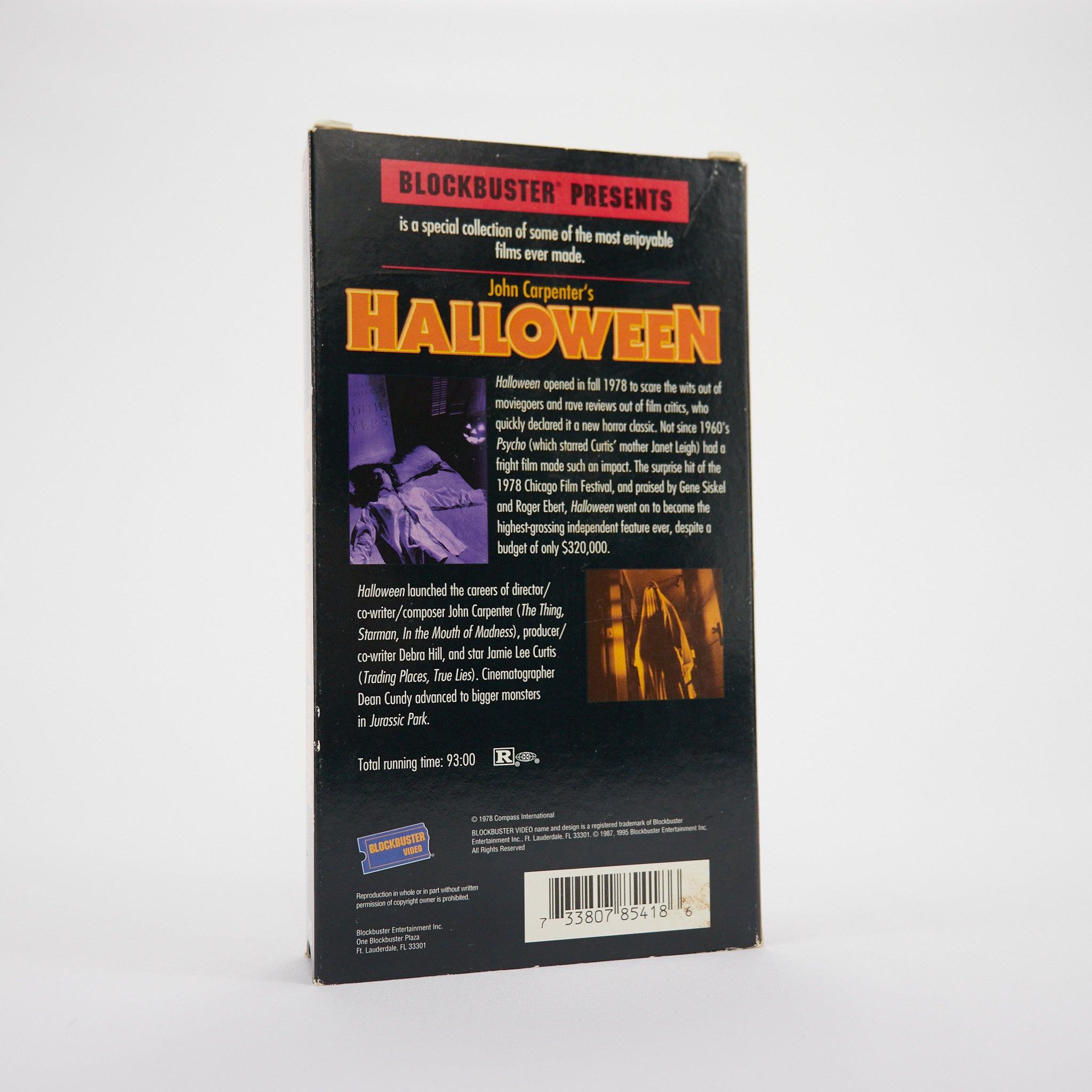 Blockbuster Presents John Carpenter's Halloween VHS Tape