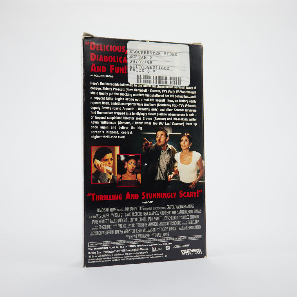 Scream 2 VHS Tape