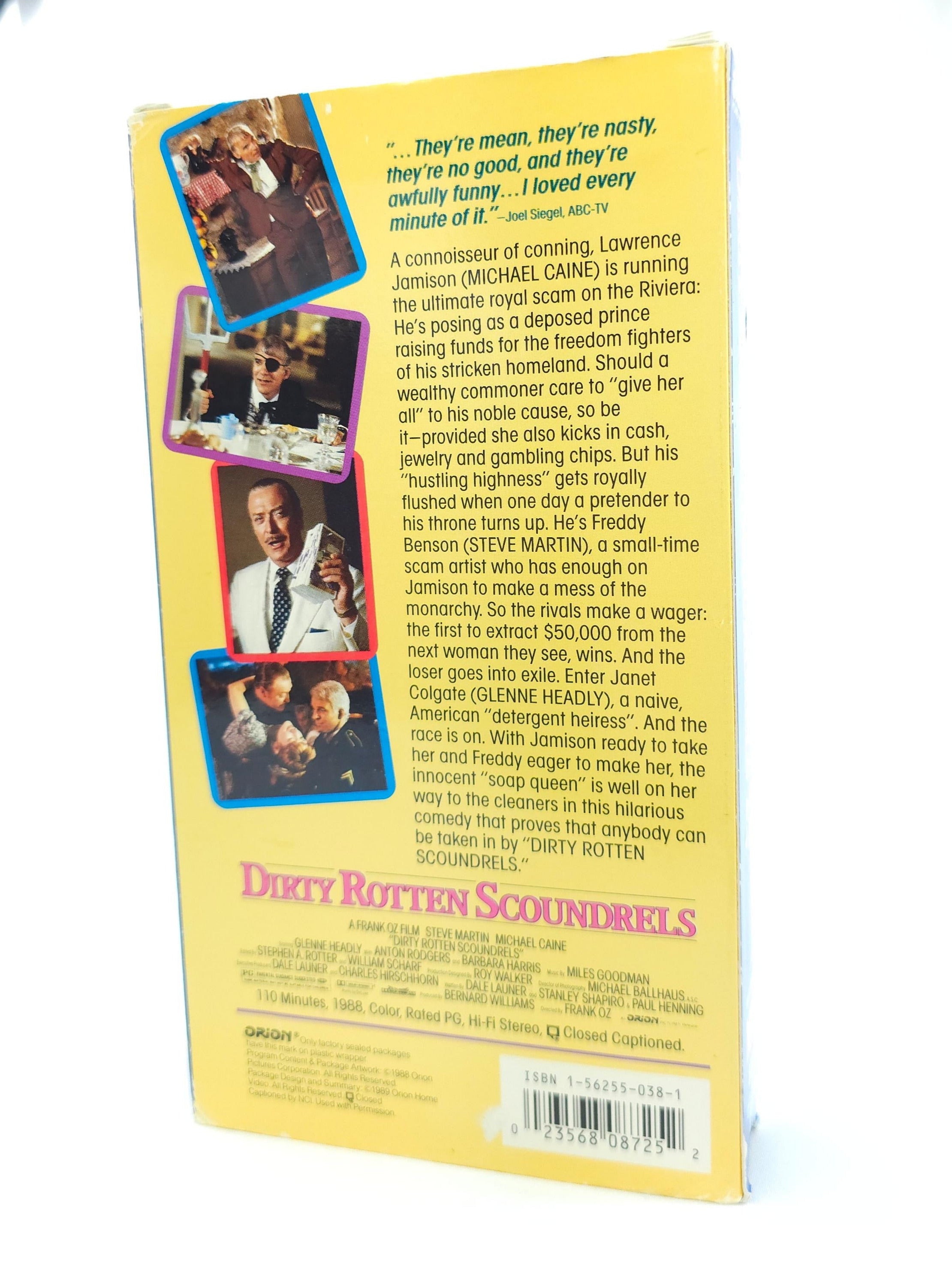Dirty Rotten Scoundrels VHS Tape