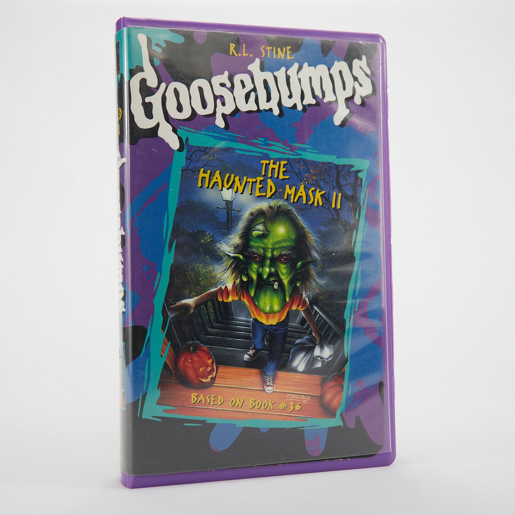 Goosebumps VHS cover of 'The Haunted Mask II' on a white background